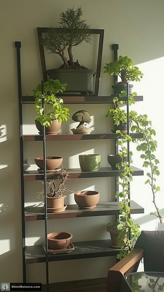vertical bonsai display solutions