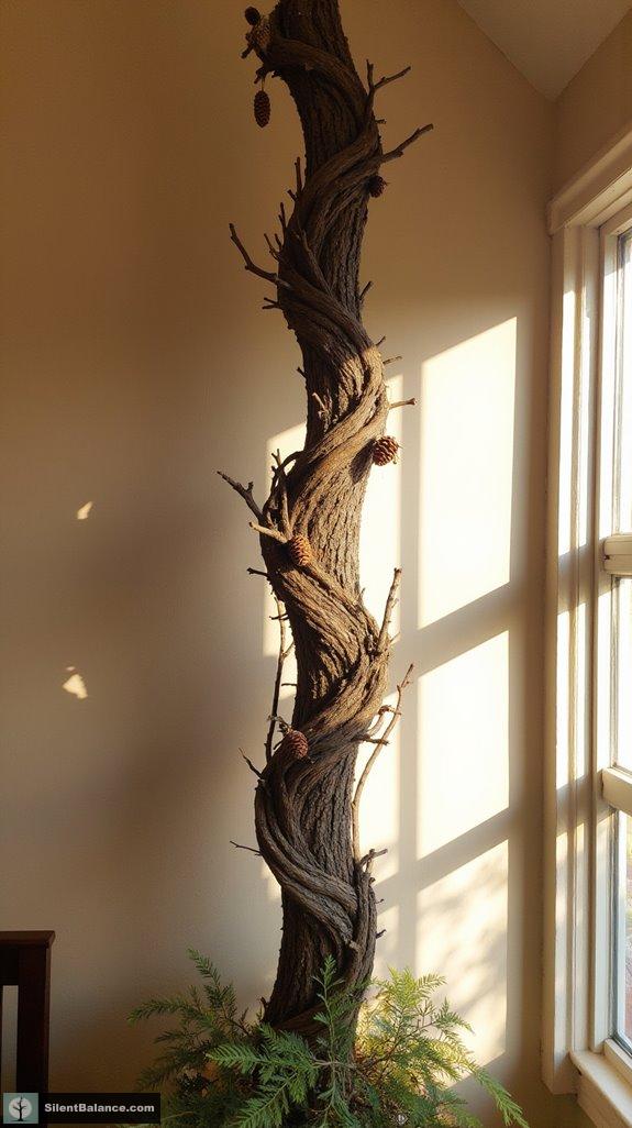 vertical nature inspired wall decor