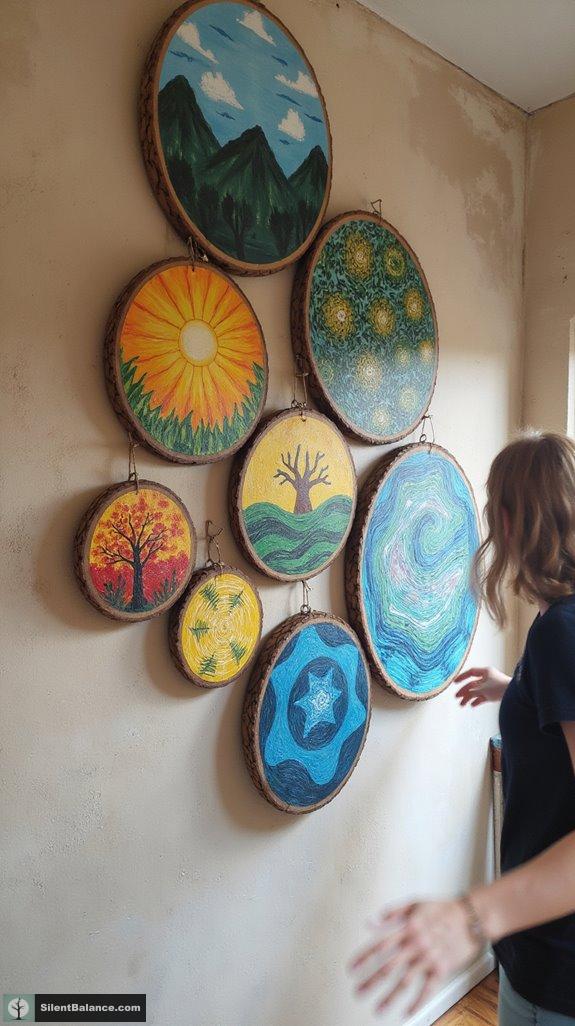 vibrant nature inspired wall art