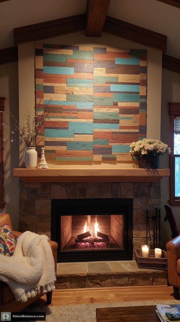 vibrant salvaged wood decor