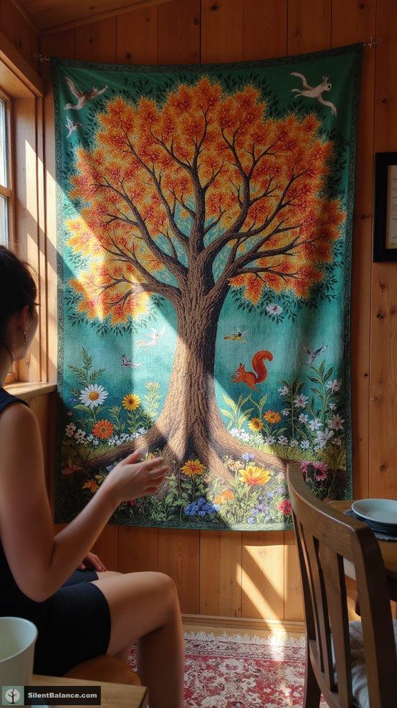 vibrant woodland home decor