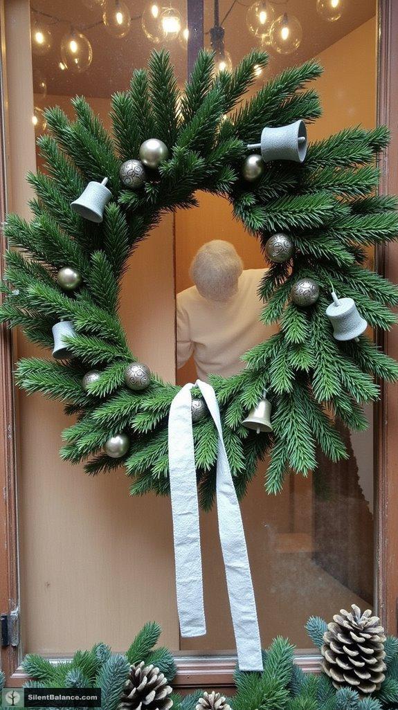 vintage cedar wreath charm