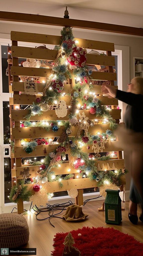 vintage fabric tree decor