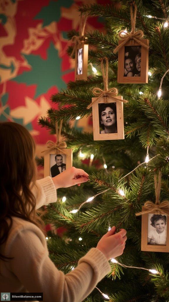 vintage photo frame ornaments