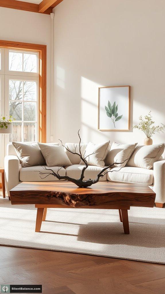 warmth through wood accents