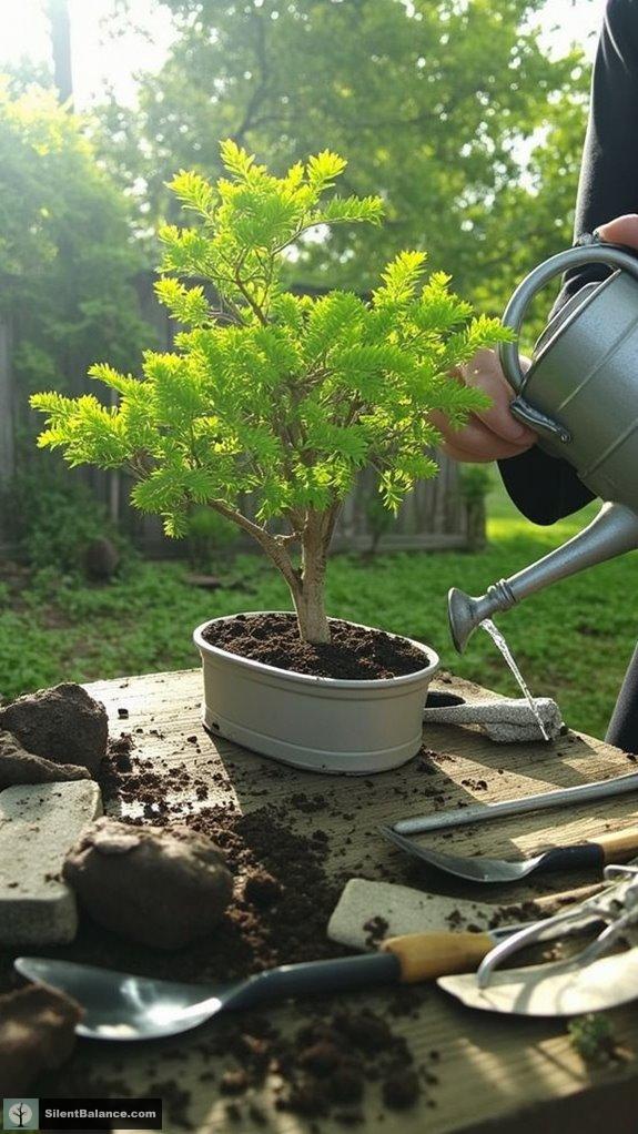 watering and soil management