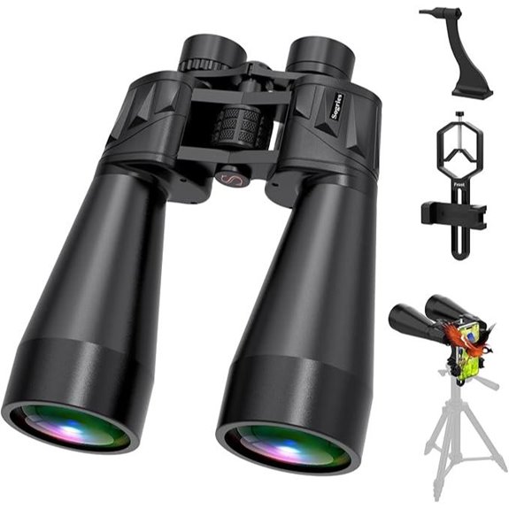 High-Powered Waterproof Astronomy Binoculars with Phone Adapter