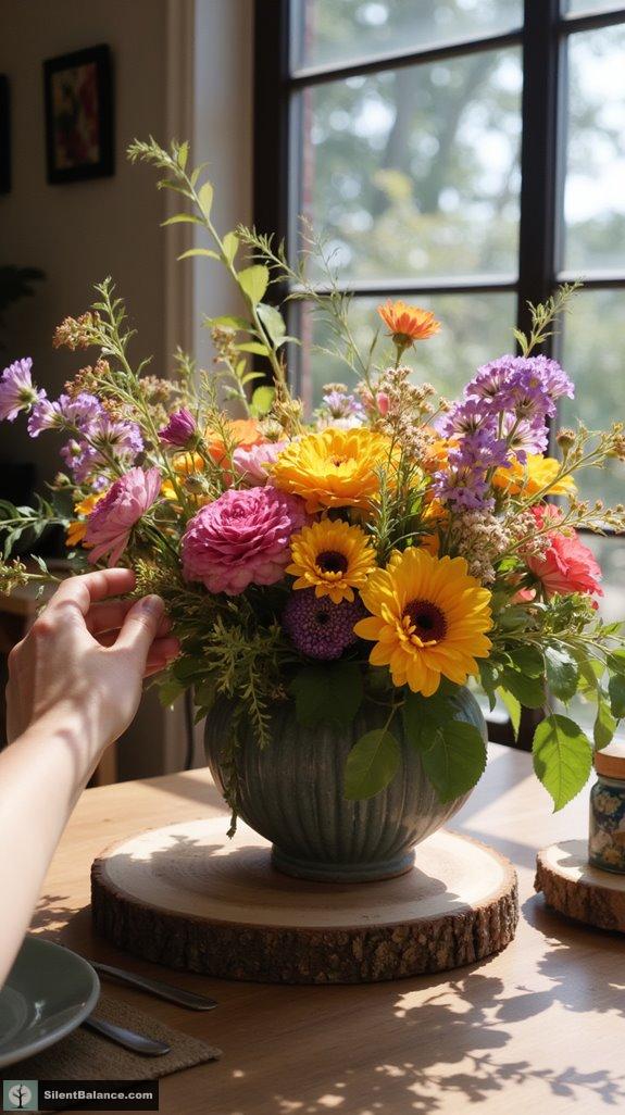 whimsical floral nature decor