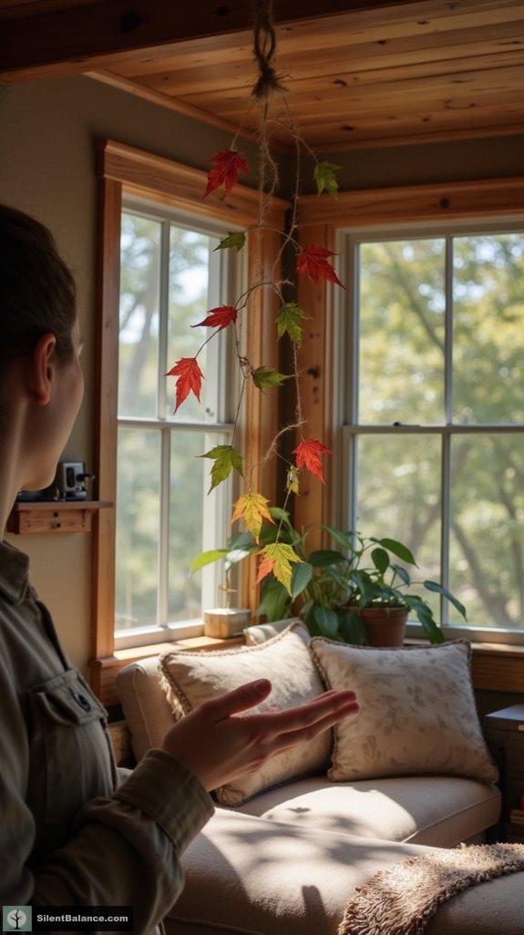 whimsical nature inspired mobile decor