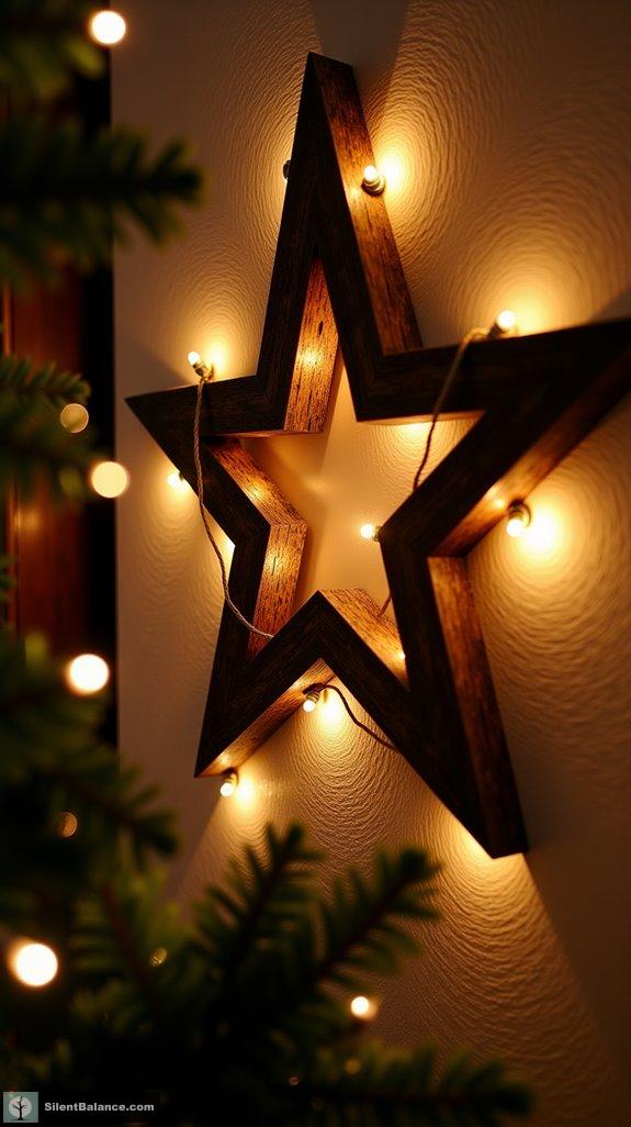 whimsical reclaimed wood star