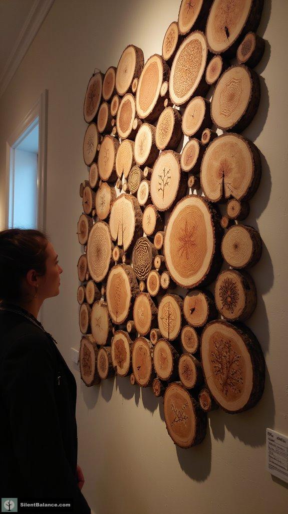 whimsical tree slice designs