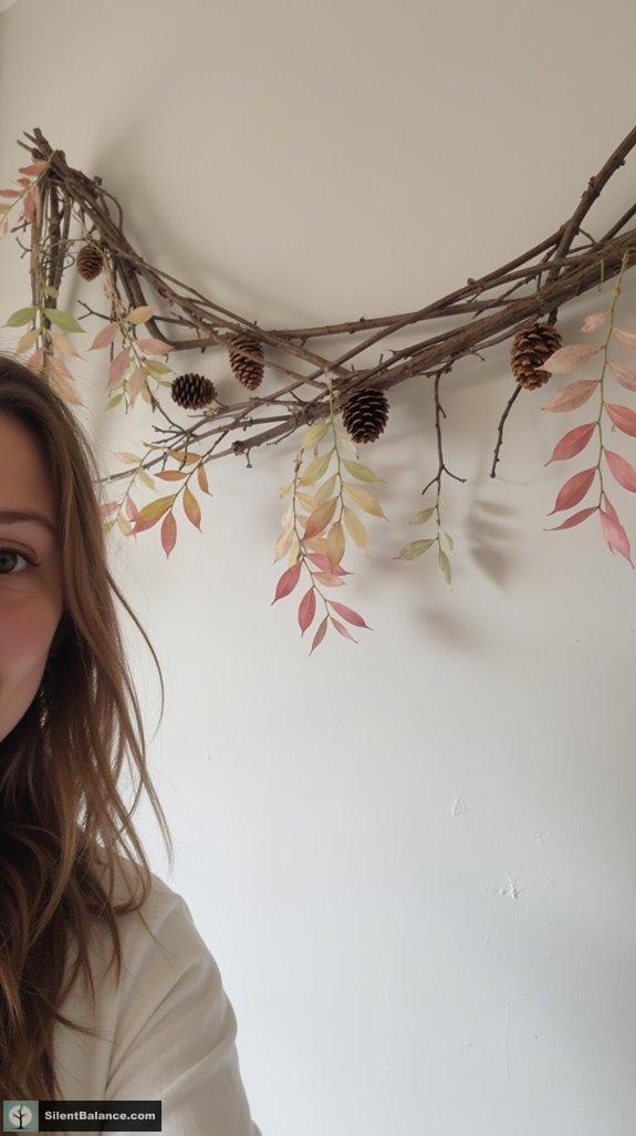 whimsical twig garland charm