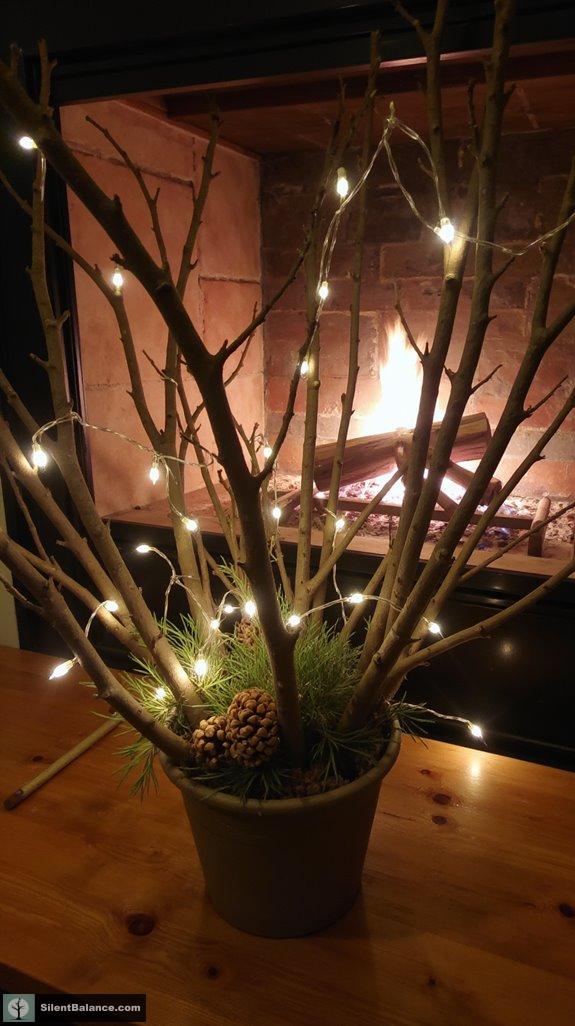 whimsical twigs with lights