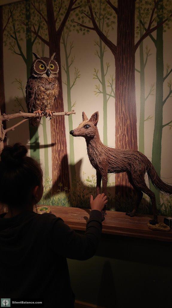 whimsical woodland animal decor