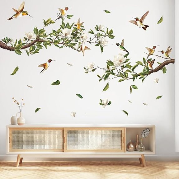 Shuching White Magnolia Wall Sticker Decal