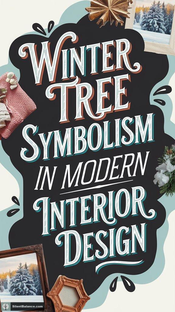 winter tree design elements