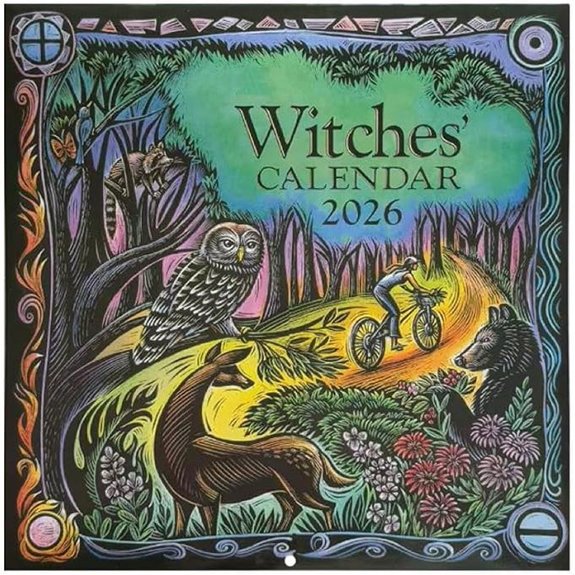 2026 Witches Calendar with Sabbats Moon Phases & Esbats