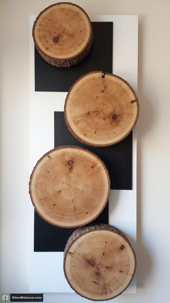 wood and geometric harmony