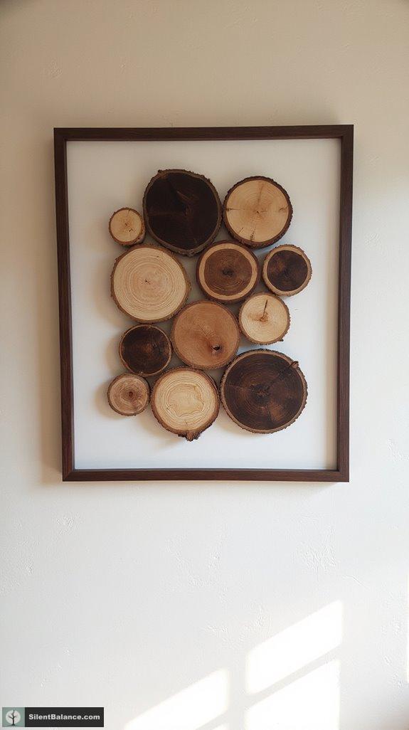 wood contrast for decor