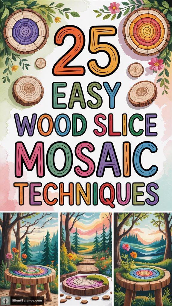 wood slice mosaic techniques