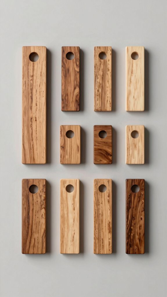 wood type and finishing