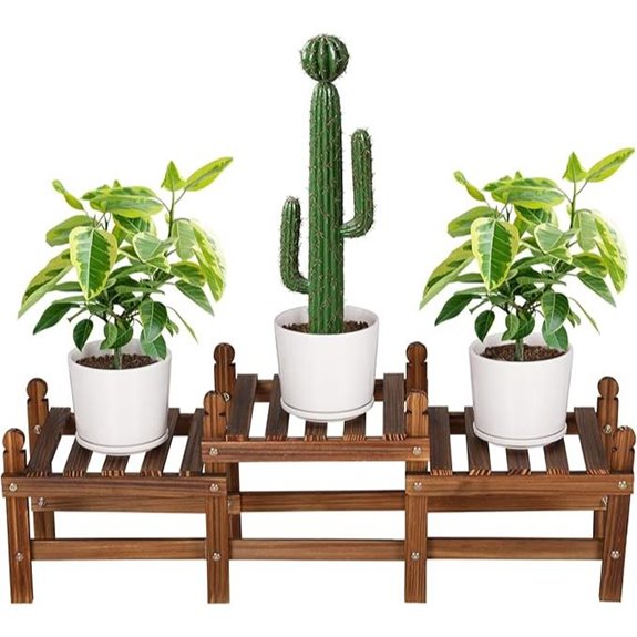 3-Tier Indoor Wooden Plant Stand for Multiple Plants