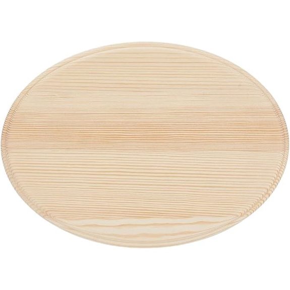AHANDMAKER Wooden Oval Plaque for Crafts & Decor