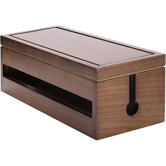 Wooden Cable Management Box for Power Strips