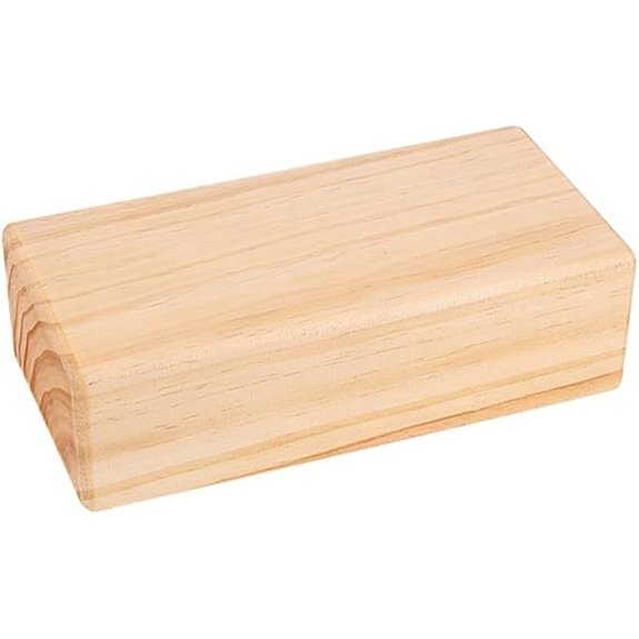 Toddmomy Wooden Yoga Block with Non-Slip Surface