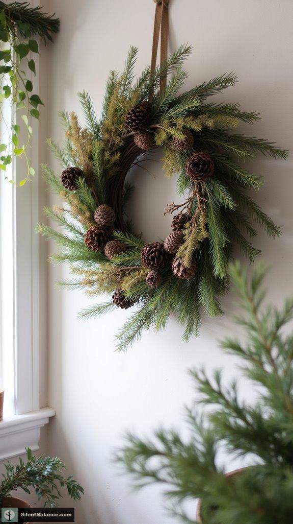 woodland inspired entryway decor