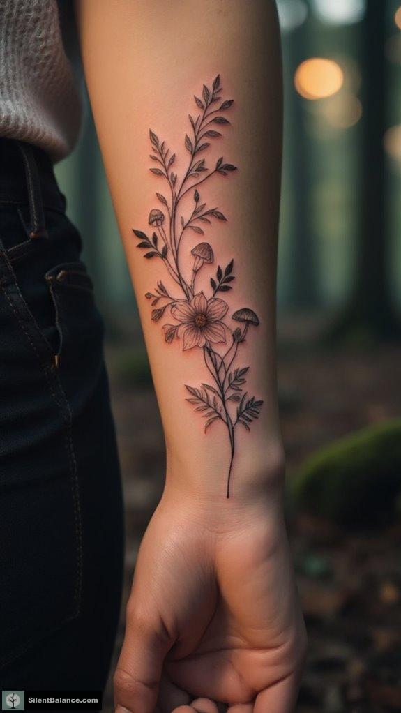 woodland themed tattoo artistry