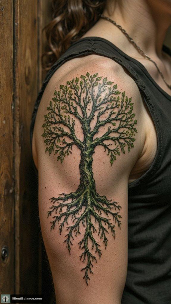 world tree tattoo symbolism