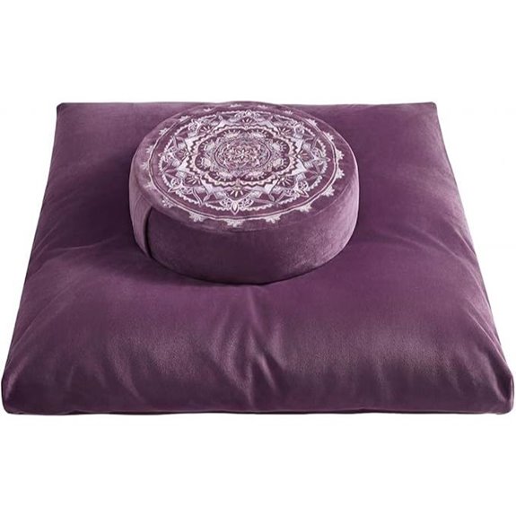 Meditation Cushion Set – Zafu & Zabuton Velvet Cover