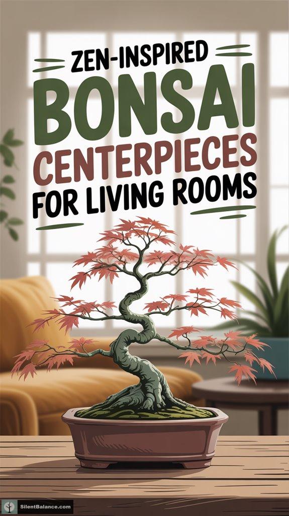 zen bonsai living centerpieces