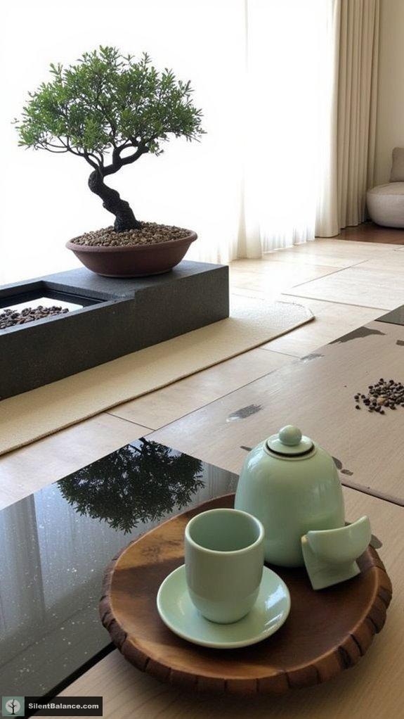 zen bonsai tranquility centerpiece