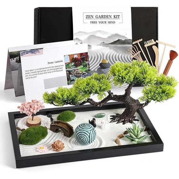 Zen Garden Kit for Desk Decoration and Meditation