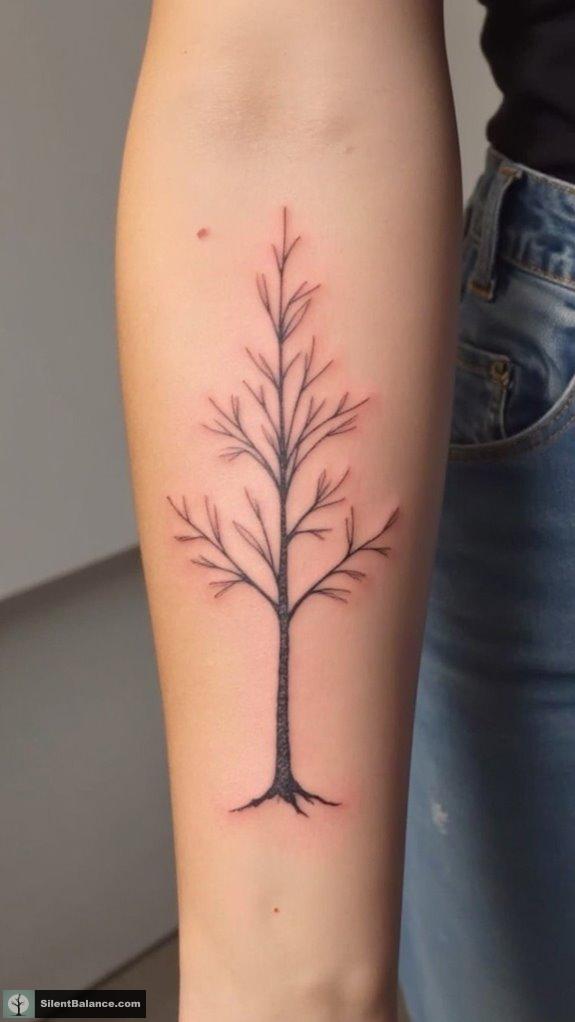 zen garden tree tattoo