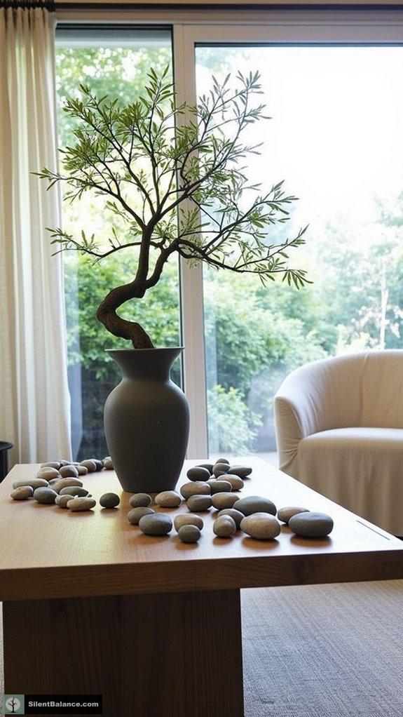 zen minimalist centerpiece design