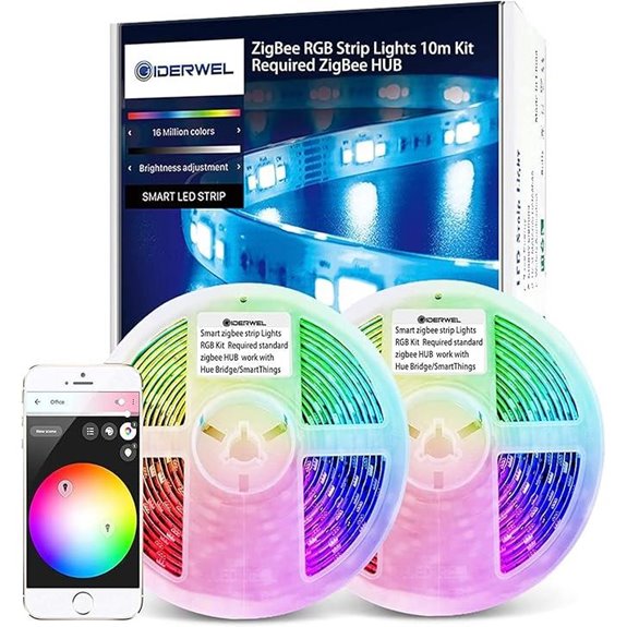GIDERWEL ZigBee RGB LED Strip Lights with Controller